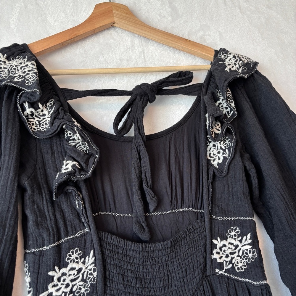Free People black Lovers Lane Maxi Dress XS - Picture 14 of 15